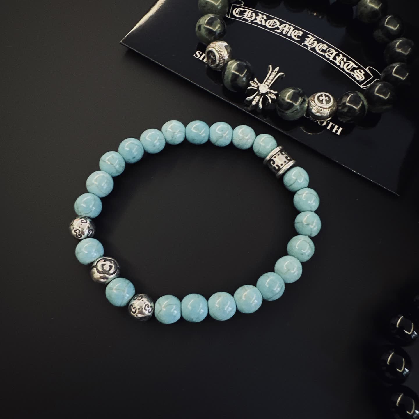 Chrome Hearts Beaded Bracelet Set